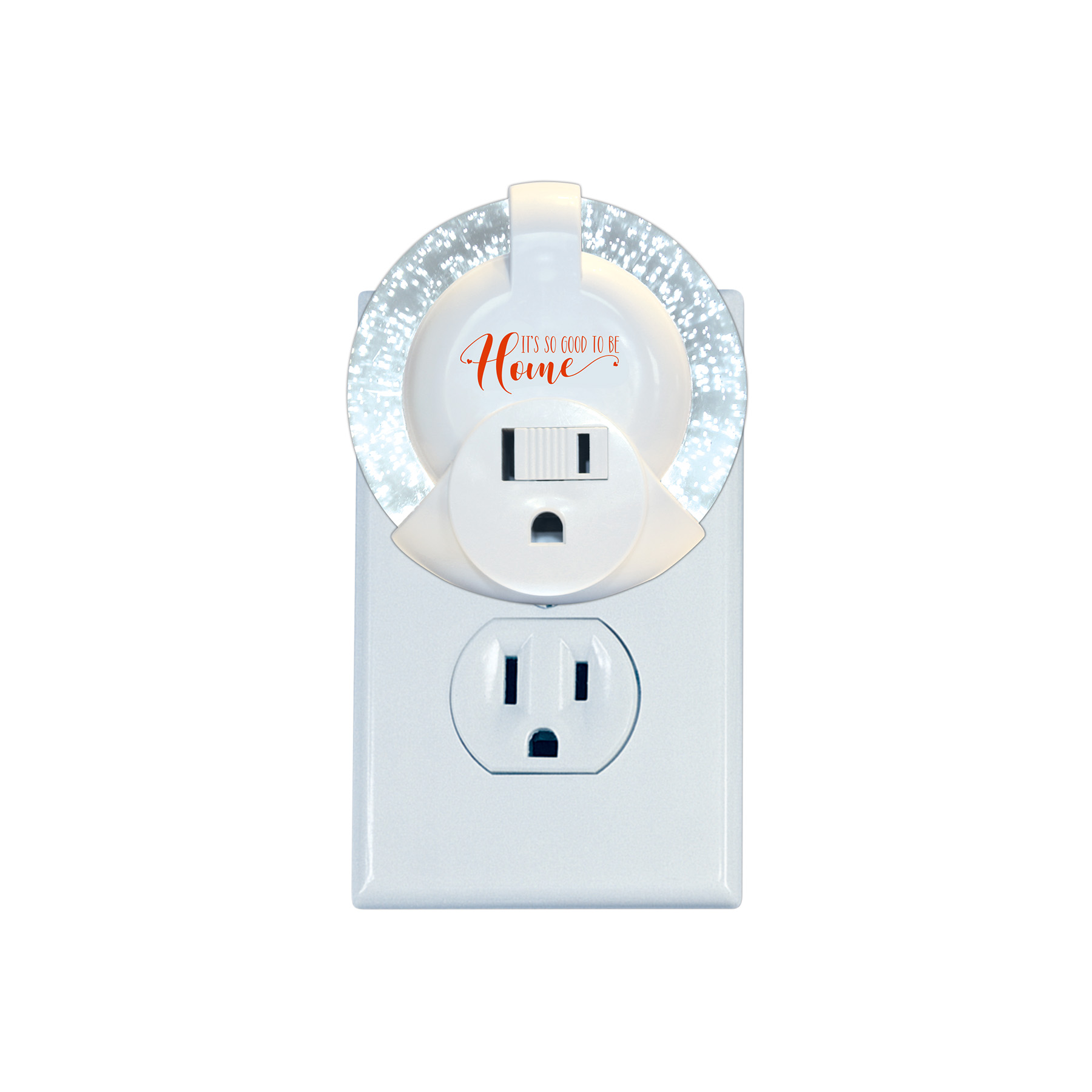 LED Sparkle Night Light with Outlet